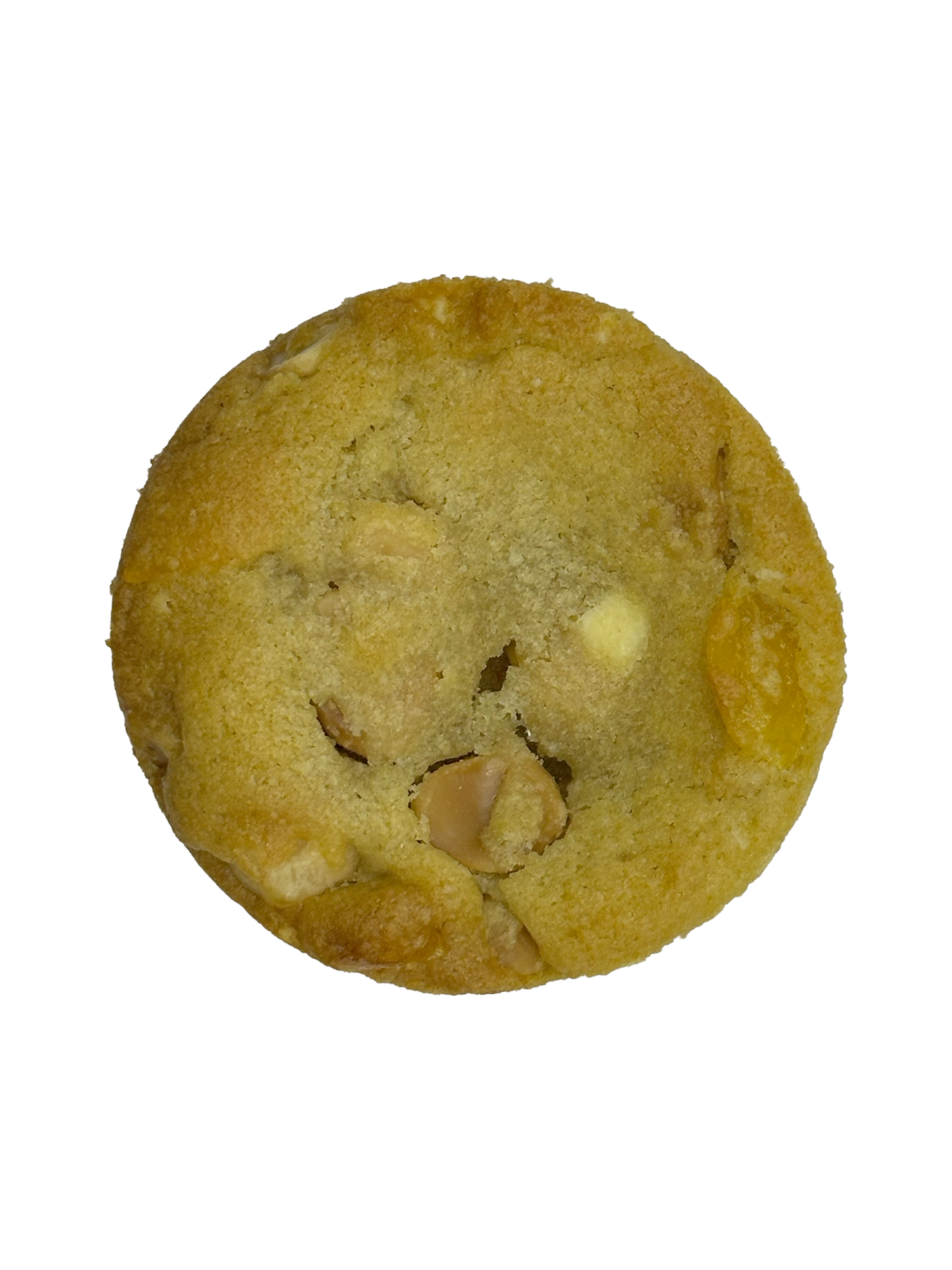 White Chocolate Mango Macadamia nut cookie.