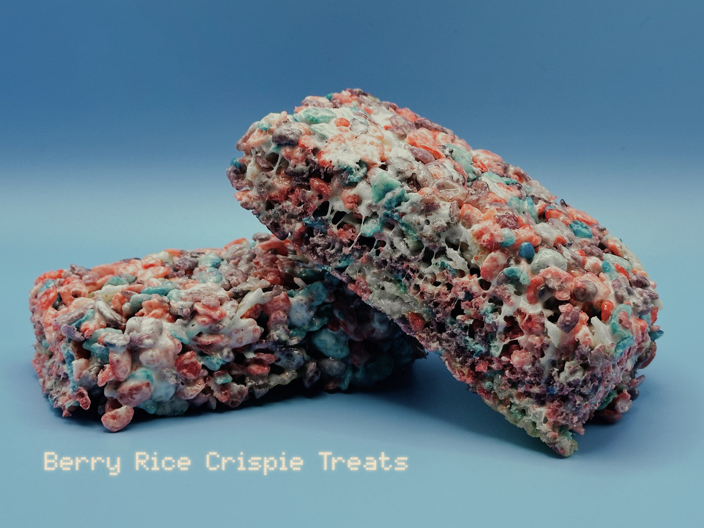 Berry rice krispie treat