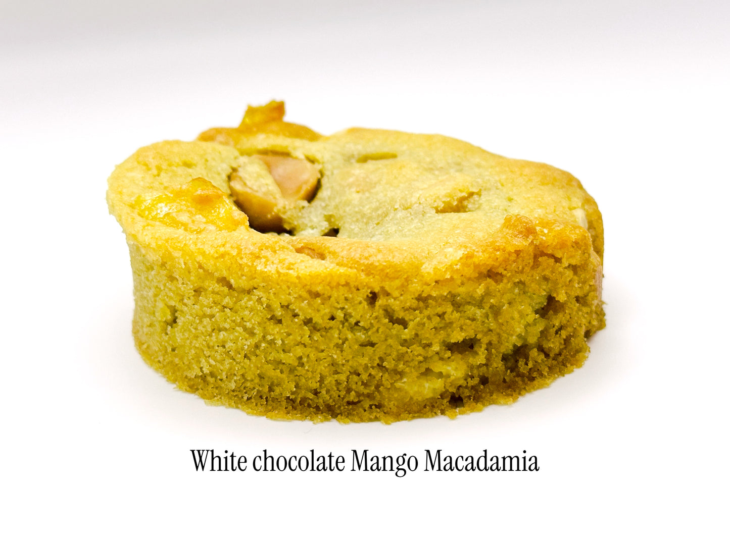 White Chocolate Mango Macadamia nut cookie.